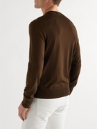 TOM FORD - Slim-Fit Wool Sweater - Brown