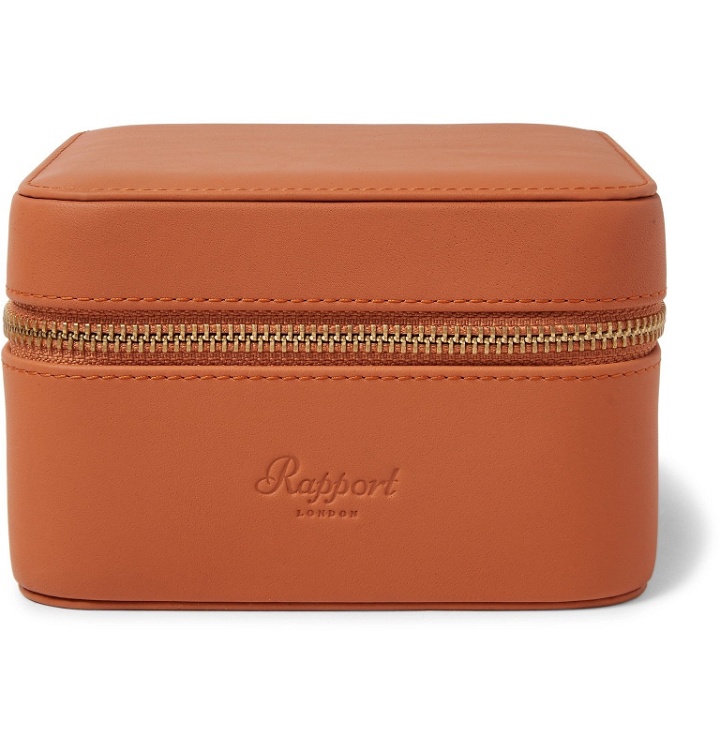 Photo: Rapport London - Hyde Park Zip-Around Leather Watch Box - Brown