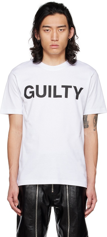 Photo: 032c White 'Guilty' T-Shirt