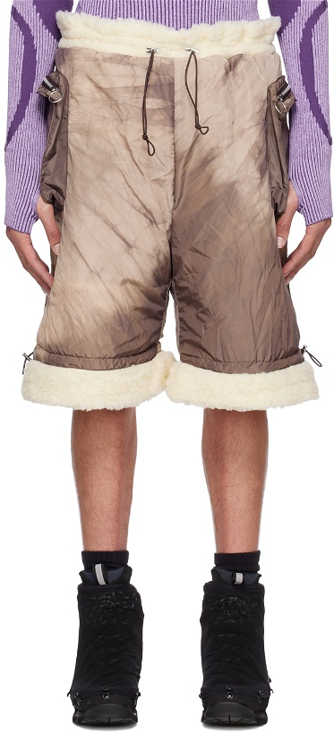 Photo: Charlie Constantinou Brown Fleece-Lined Shorts