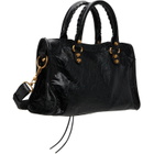 Balenciaga Black 'Le City' Arena Lamb Bag