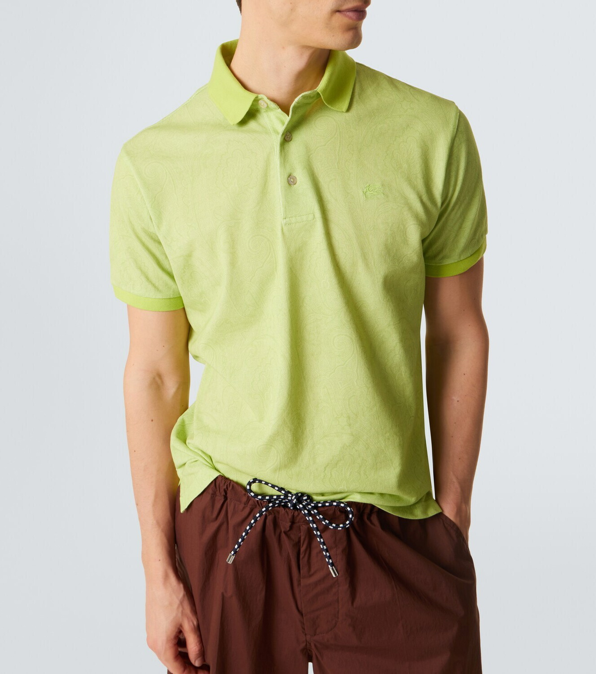 Etro Paisley cotton polo shirt