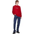 Opening Ceremony Red Embroidered Logo Sweatshirt