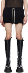 Rick Owens Black Minimal Shorts