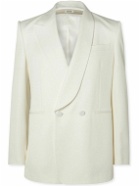 Alexander McQueen - Double-Breasted Wool-Twill Suit Jacket - White
