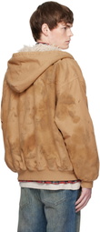 COÛT DE LA LIBERTÉ Tan Dirty Mike Woven Canvas Lined Jacket