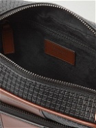 Serapian - Stepan Leather-Trimmed Monogrammed Coated-Canvas Messenger Bag