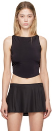 Sandy Liang Black Rodin Tank Top