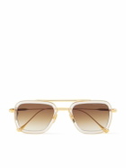 DITA - Aviator-Style Gold-Tone and Acetate Sunglasses