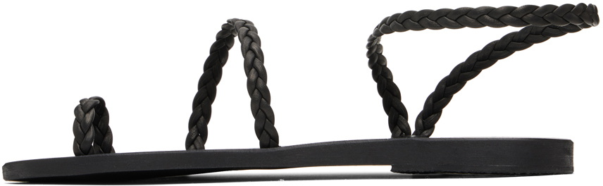 Ancient Greek Sandals Black Eleftheria Sandals