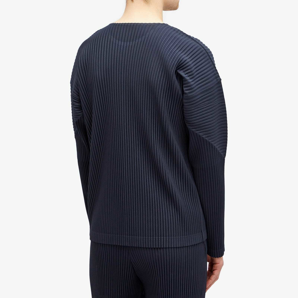 Homme Plissé Issey Miyake Men's Pleated Long Sleeve T-Shirt