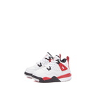 Air Jordan 4 Retro TD Sneakers in White/Fire Red