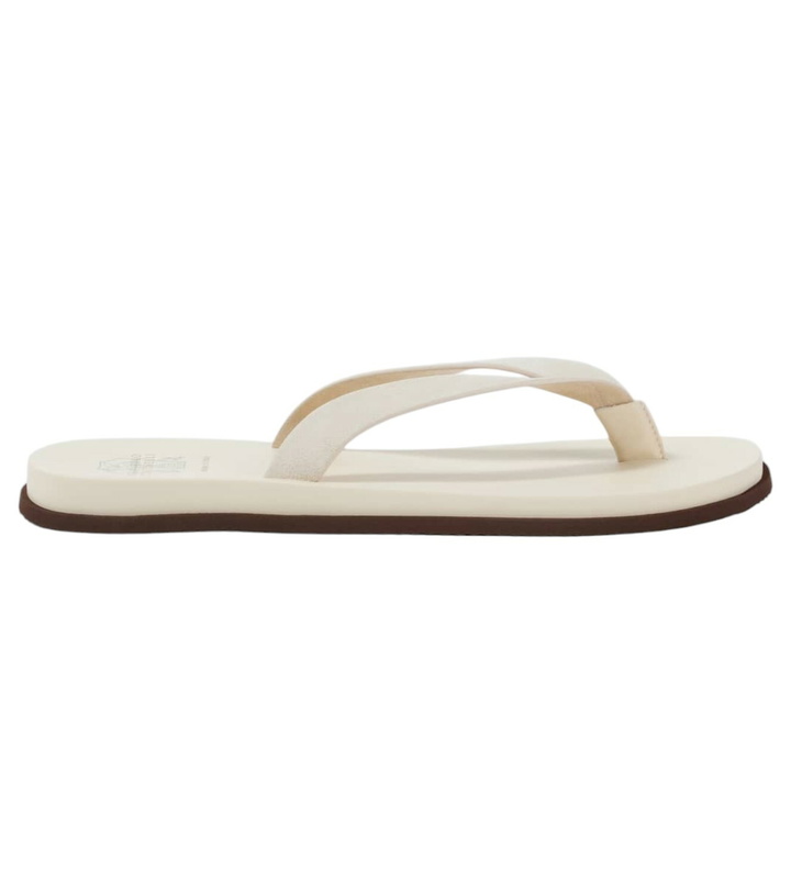 Photo: Brunello Cucinelli Leather thong sandals