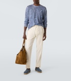 Etro Paisley silk and cashmere sweater