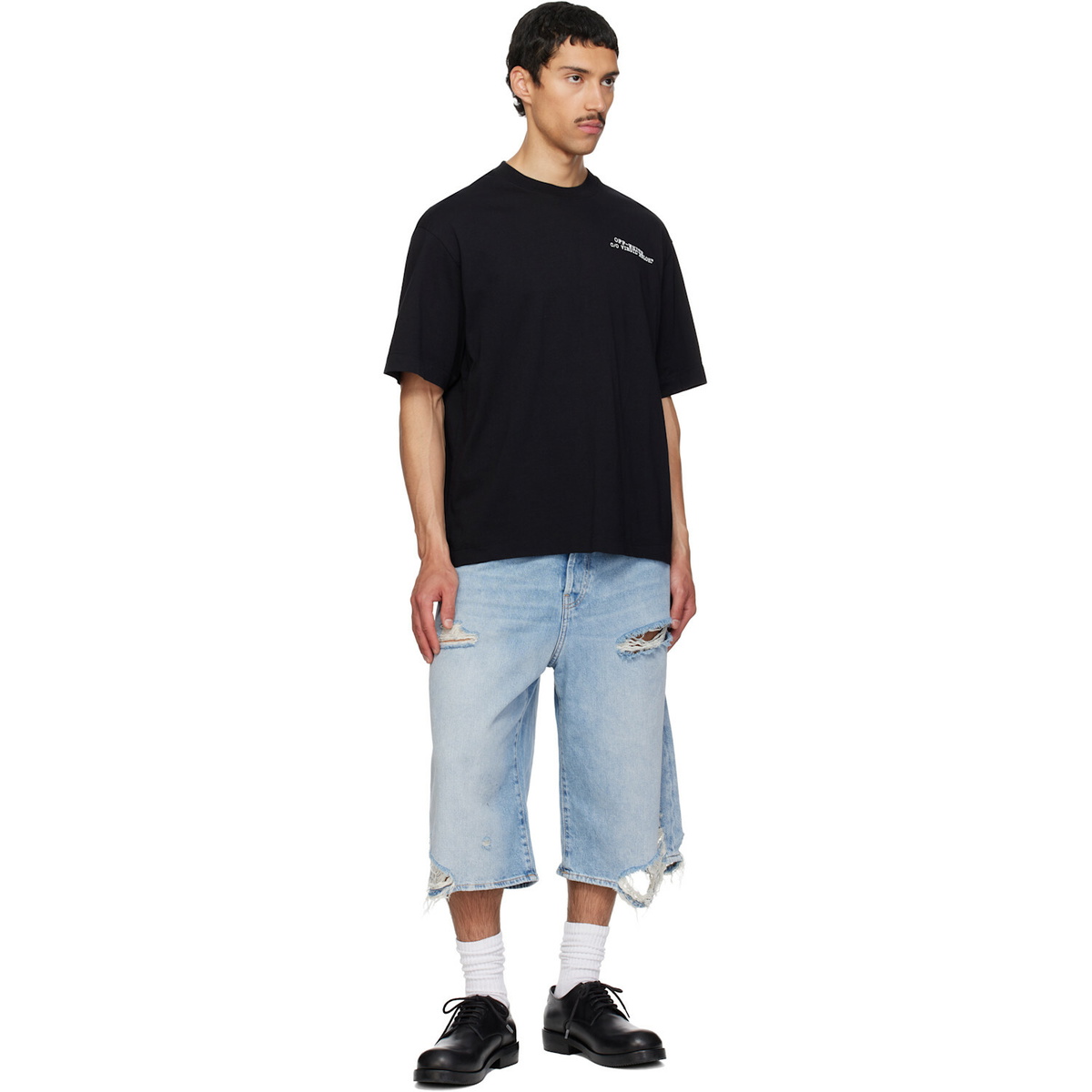 Off-White Black Type Machine Arrow Skate T-shirt