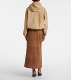 Nour Hammour Leather wrap skirt