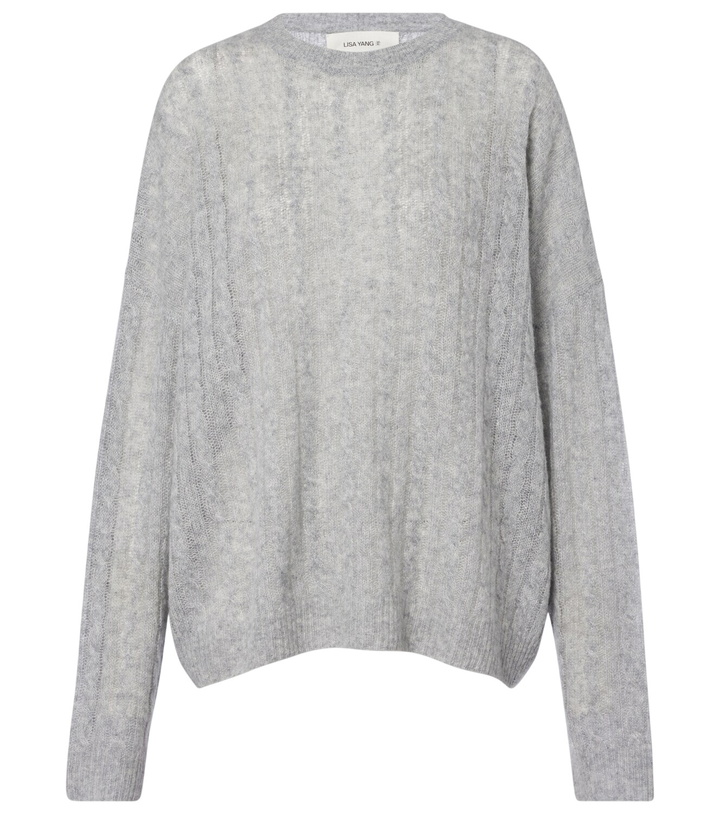 Photo: Lisa Yang Amabel cable-knit cashmere and silk sweater