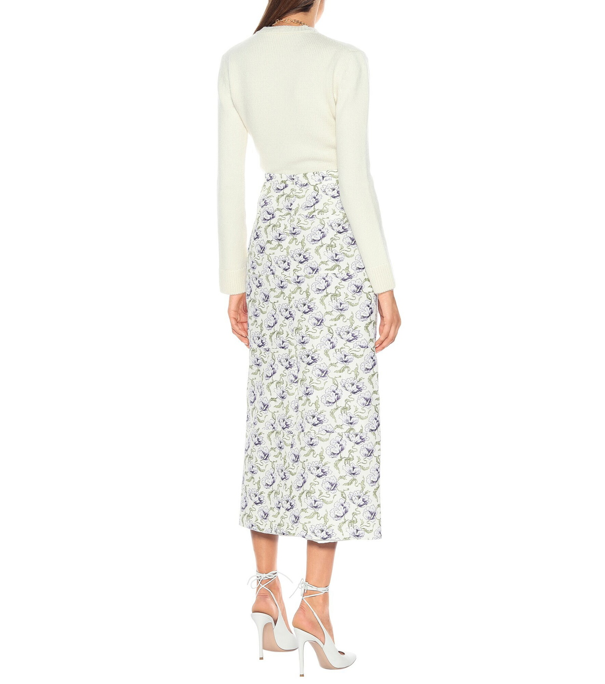 Brock Collection - Rapa floral cotton-blend midi skirt
