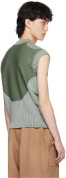 Charlie Constantinou Green Plated Sweater