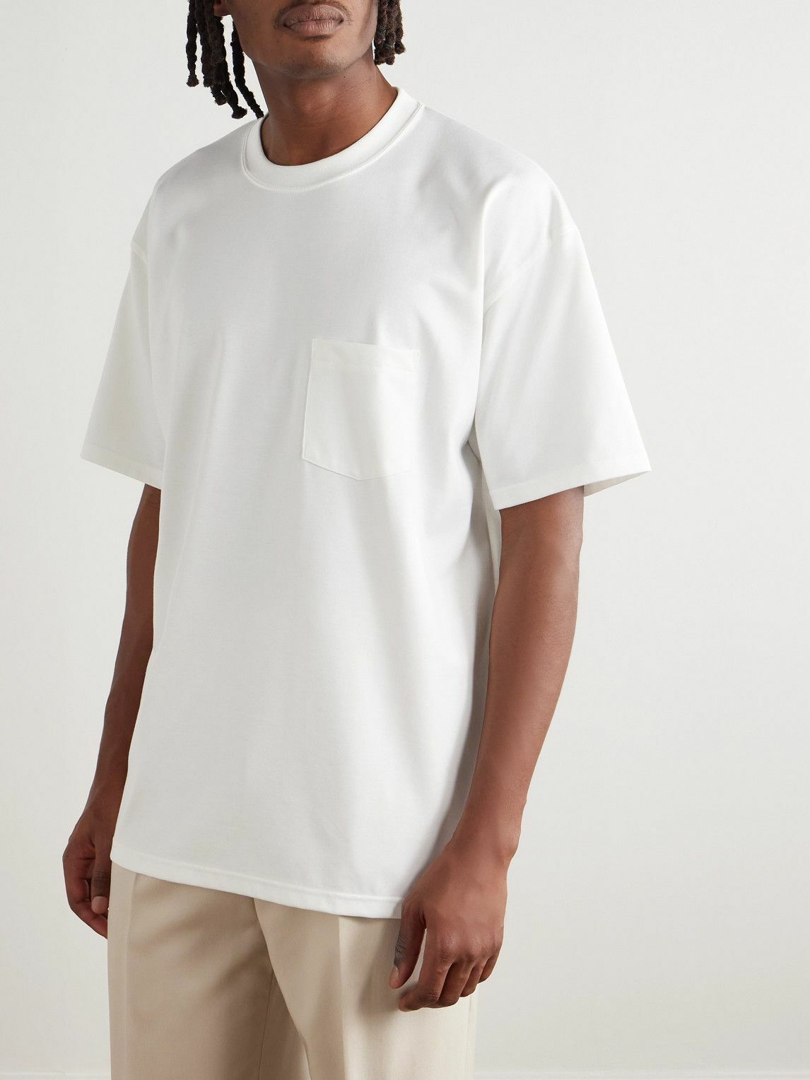 ssstein - Oversized Cotton-Jersey T-Shirt - White