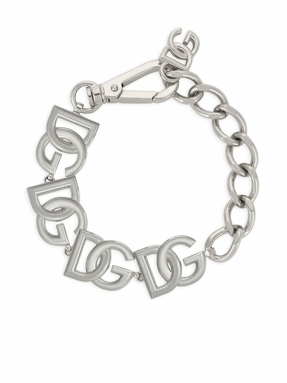 Dolce & Gabbana Silver-Tone DG Bracelet