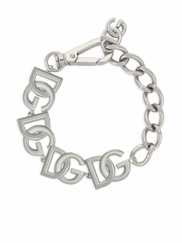 Photo: Dolce & Gabbana Silver-Tone DG Bracelet