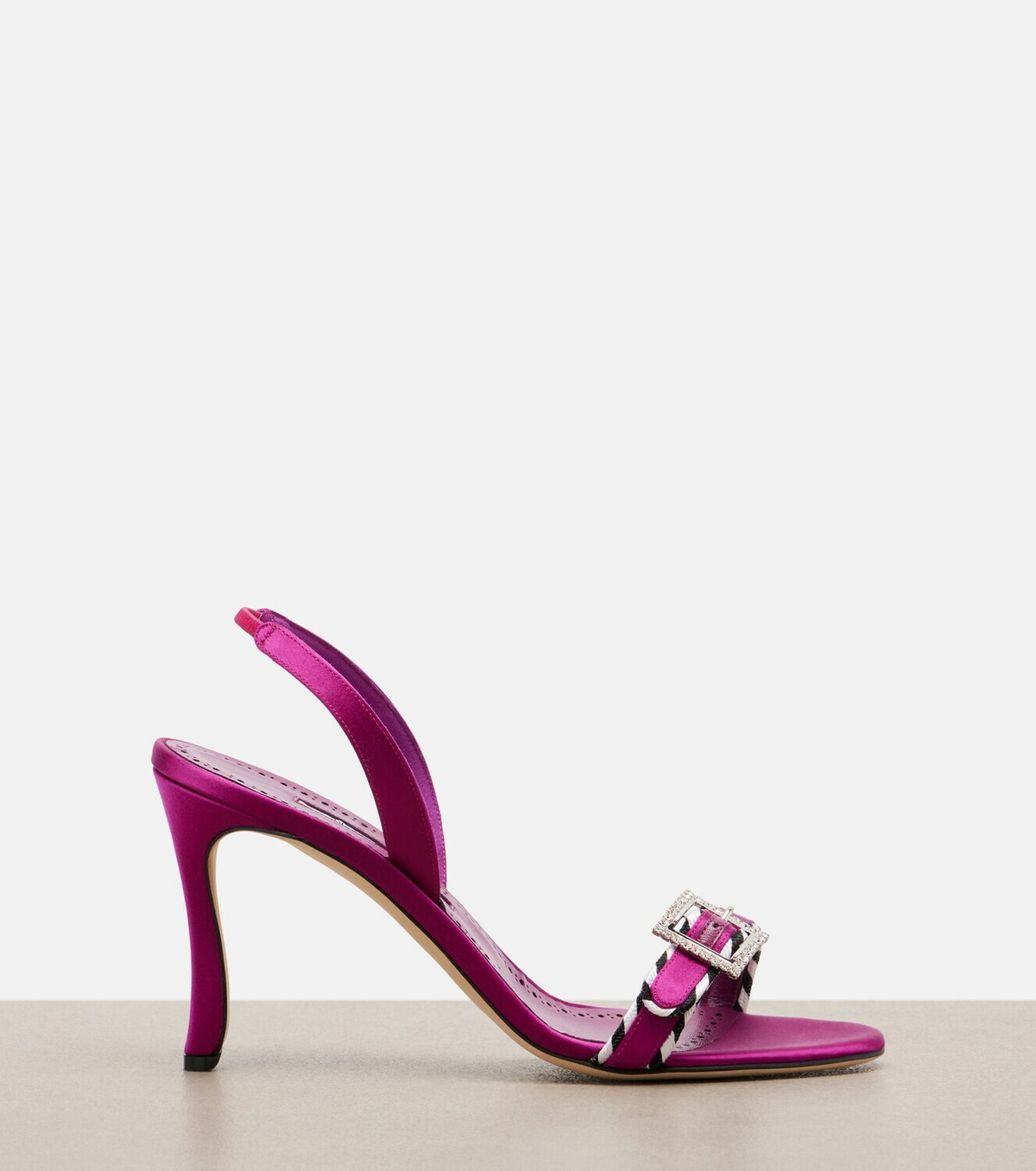 Manolo Blahnik Sumbasan embellished satin sandals