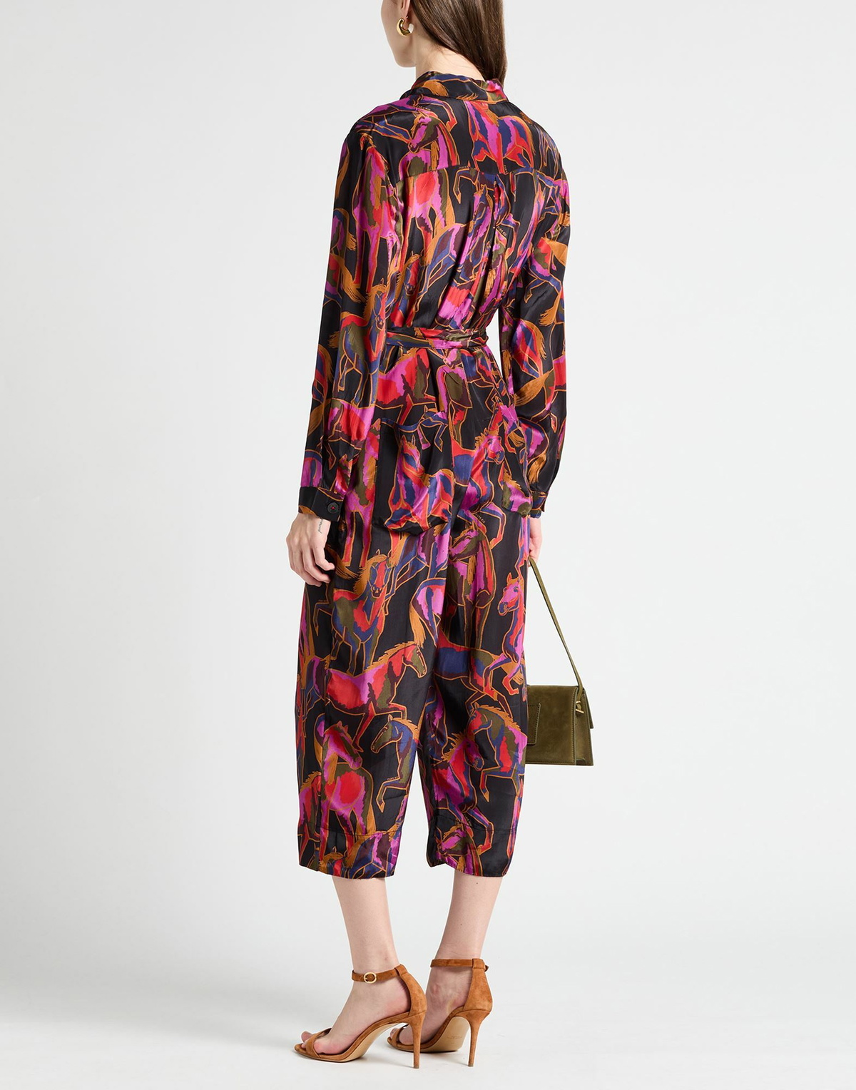 Farm Rio Womens Jumpsuit Fuchsia