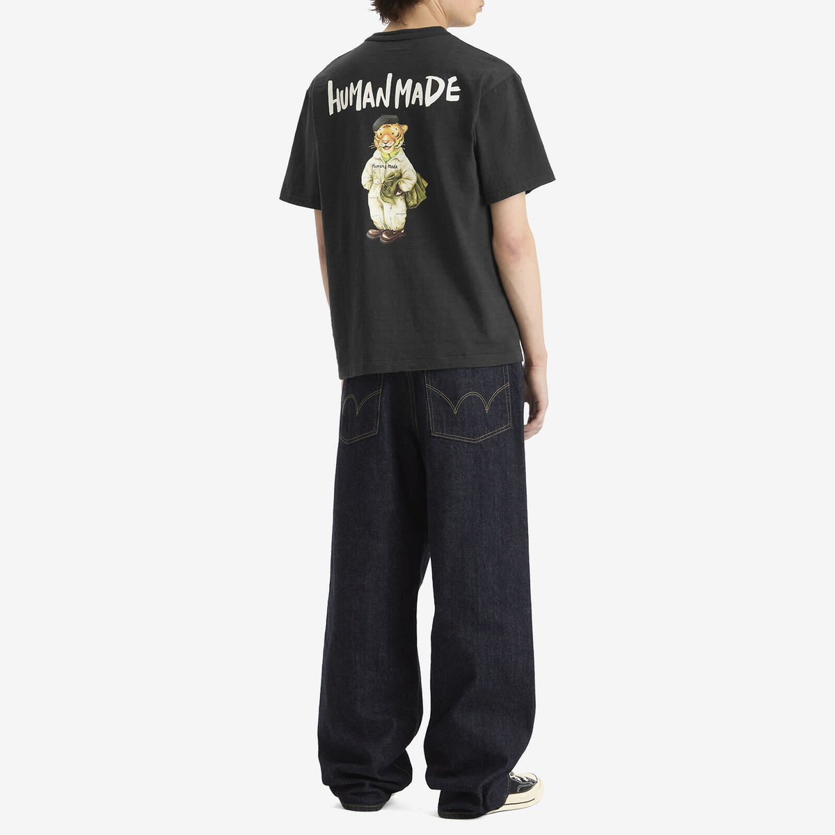 Human Made Men's Polo Tiger T-Shirt in Black