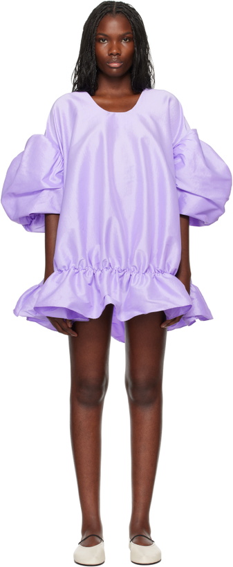 Photo: Kika Vargas SSENSE Exclusive Purple Gigi Minidress