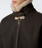 Arma Sano shearling-lined leather jacket