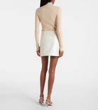 Courrèges Reedition faux leather miniskirt