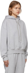 WARDROBE.NYC Grey Cotton Hoodie