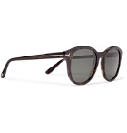 TOM FORD - Round-Frame Tortoiseshell Acetate Polarised Sunglasses - Brown