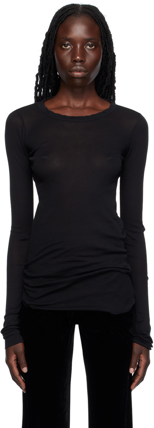 Rick Owens Women's Neck Shirt Black