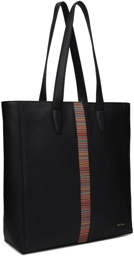 Paul Smith Black Signature Stripe Tote