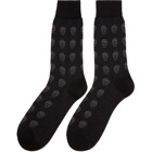 Alexander McQueen Black Short Skull Socks