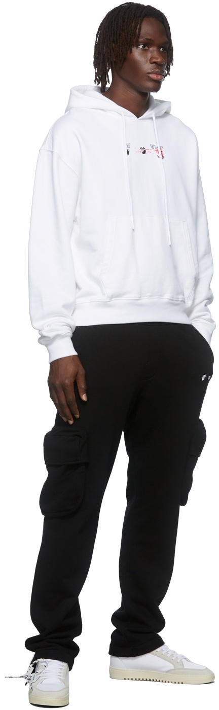 Off-White White Acrylic Arrow Over Hoodie Off-White