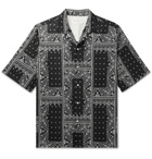 OFFICINE GÉNÉRALE - Eren Camp-Collar Bandana-Print Cotton-Voile Shirt - Black