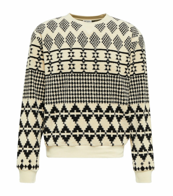 Photo: Saint Laurent - Intarsia cotton-blend sweater
