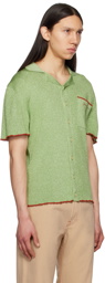 Jacquemus Green Le Raphia 'La Maille Prata' Shirt