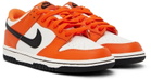 Nike Kids Orange & Black Dunk Low Big Kids Sneakers