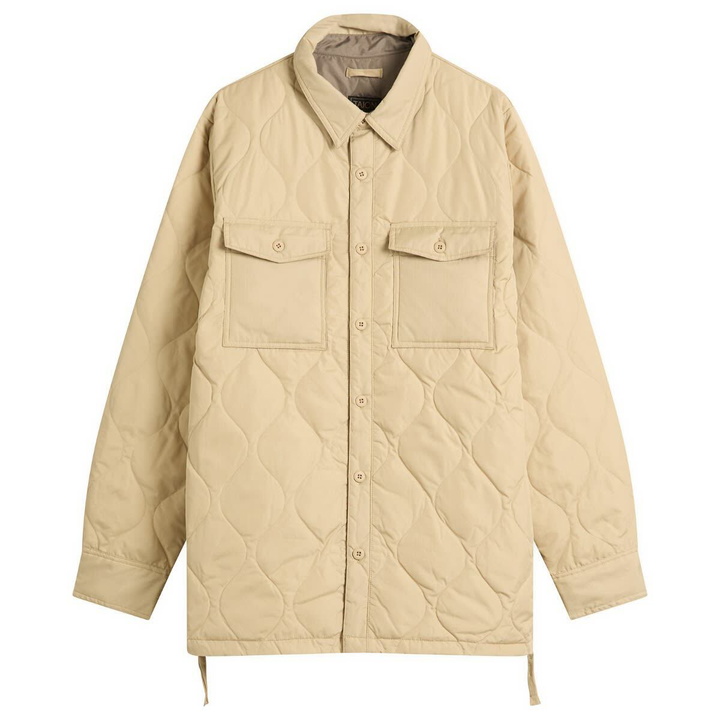 Photo: Taion Men's Military Down Shirt in Cream