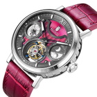 Waldhoff Ultramatic II Tourbillon Hand Wind Red Dial Mens Watch MW-15RM