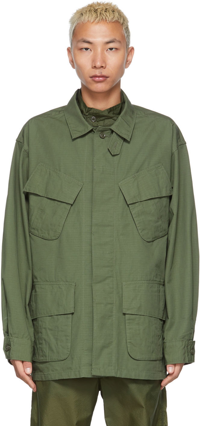 Engineered Garments Green Jungle Fatigue Jacket Engineered Garments