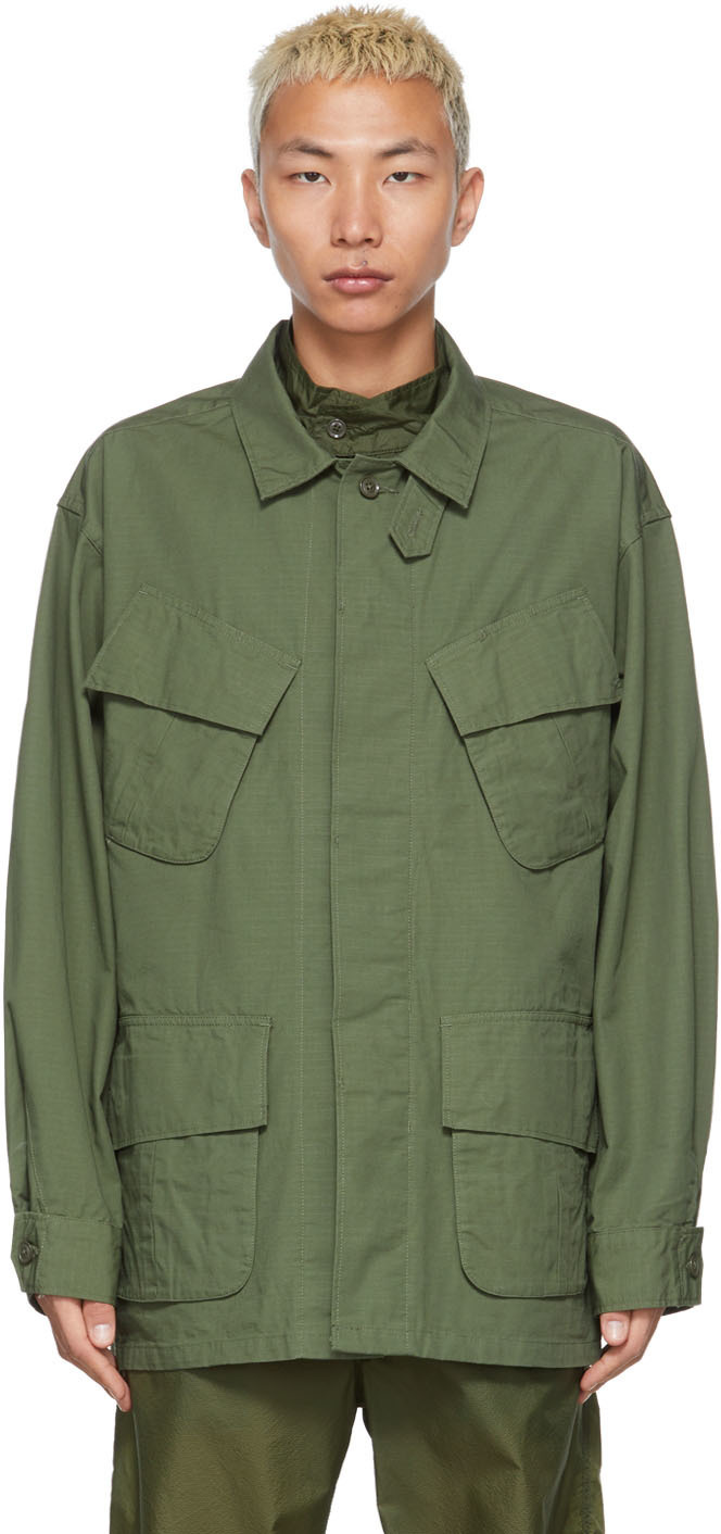 Engineered Garments Green Jungle Fatigue Jacket