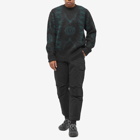 South2 West8 Men's Mohair Logo Knit in Black