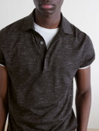 Zegna - Silk, Cashmere and Linen-Blend Polo Shirt - Brown