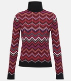 Missoni Zig-zag knit turtleneck sweater