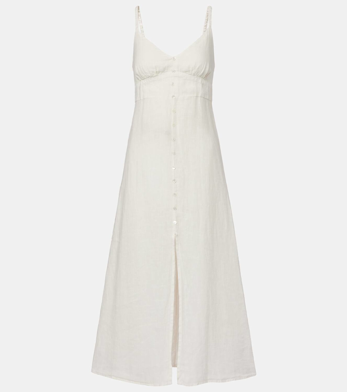 Velvet Janet linen midi dress